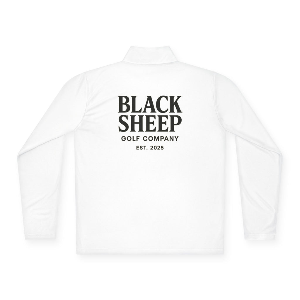 Black Sheep Golf Co. Unisex Quarter-Zip Pullover, Stylish Athletic Wear, Perfect for Golfers, Casual Outings, Birthday Gifts, Sports Apparel